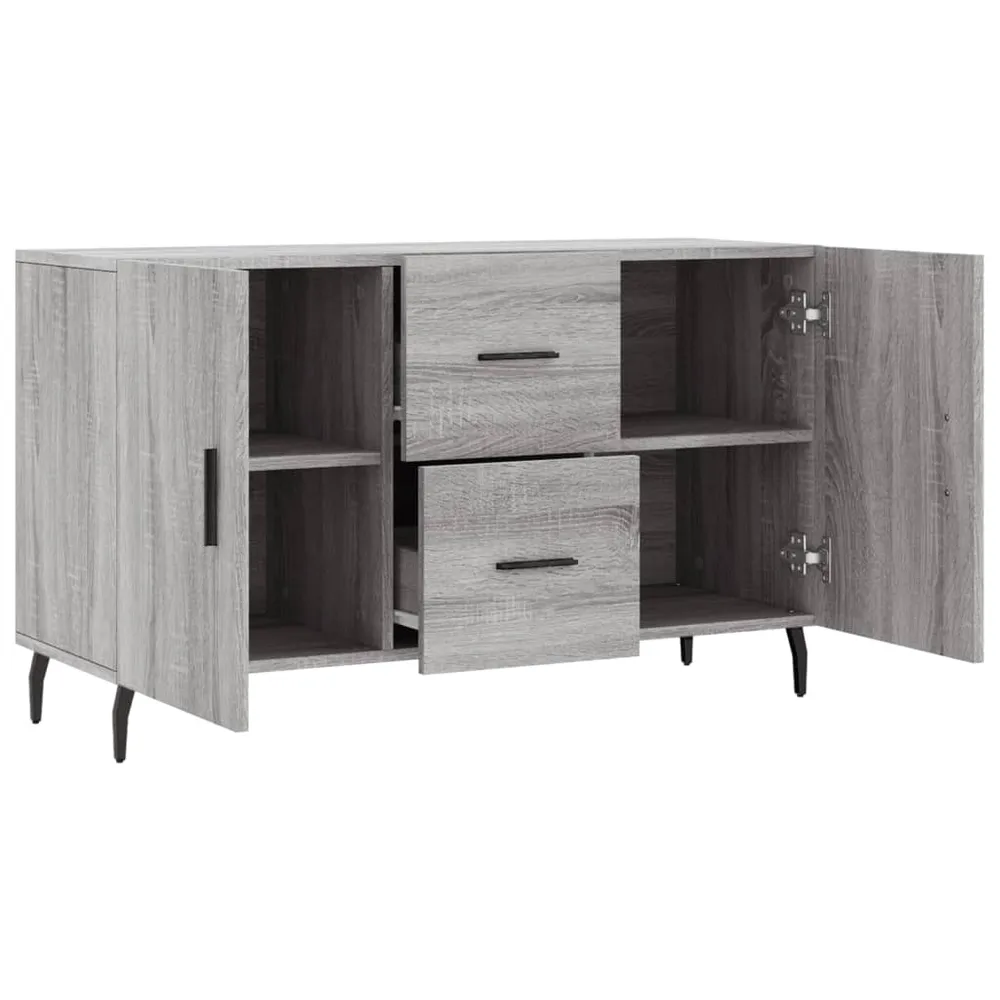 Buffet bahut commode armoire meuble de rangement organisateur cuisine salle de séjour salonsonoma 100 x 36 x 60 cm bois d'...