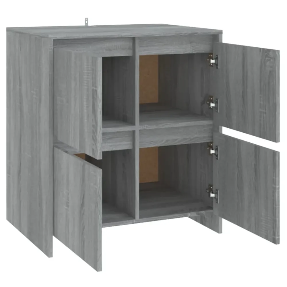 Buffet bahut commode armoire meuble de rangement organisateur cuisine salle de séjour salon sonoma 70 x 41 x 75 cm bois d'...