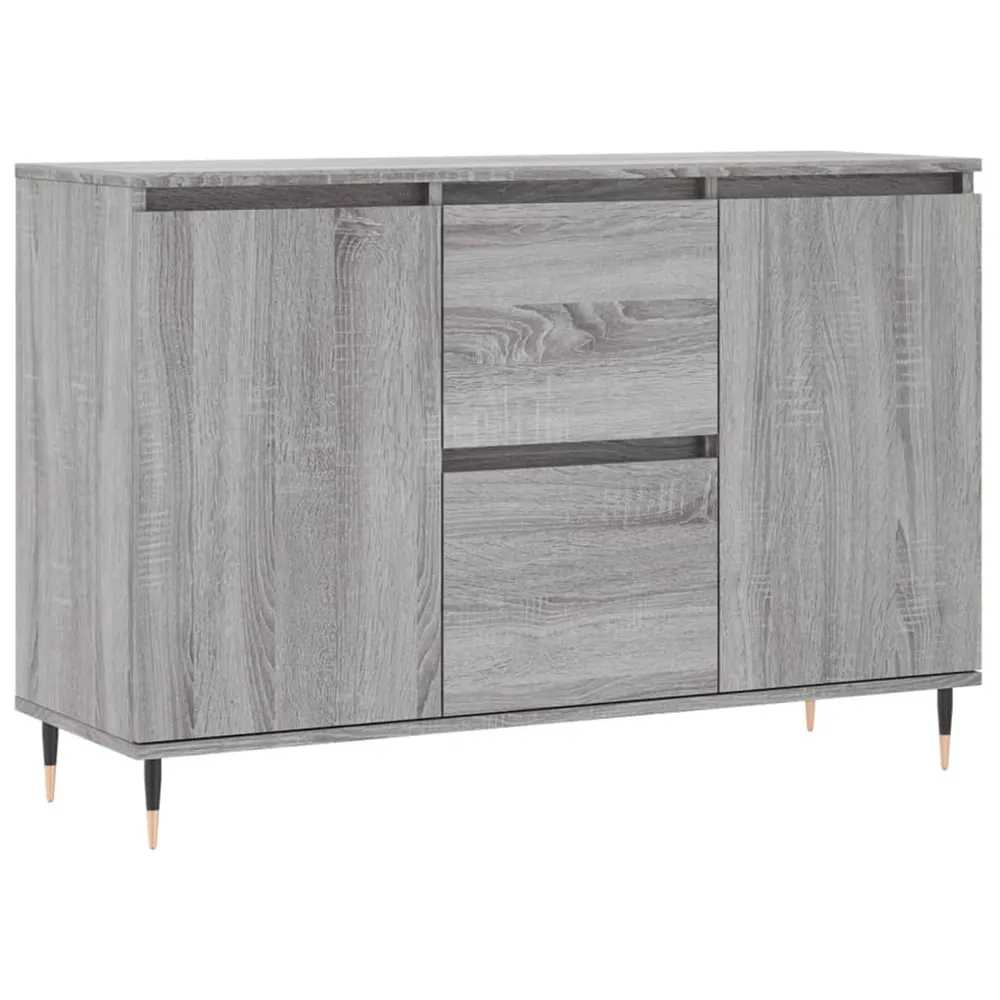 Buffet bahut commode armoire meuble de rangement organisateur cuisine salle de séjour salonsonoma 104 x 35 x 70 cm bois d'...
