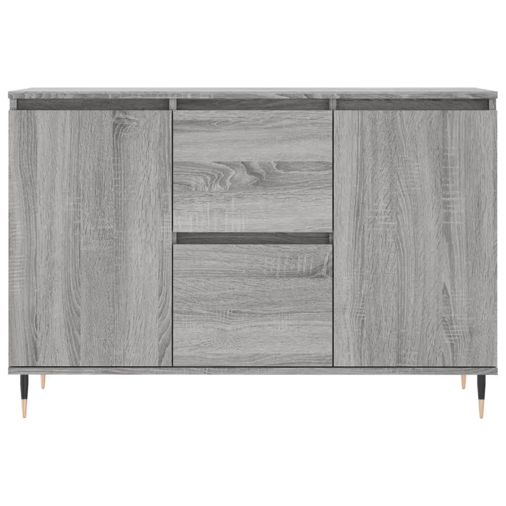 Buffet bahut commode armoire meuble de rangement organisateur cuisine salle de séjour salonsonoma 104 x 35 x 70 cm bois d'...