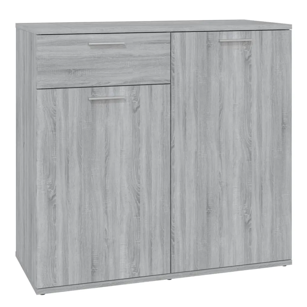 Buffet bahut commode armoire meuble de rangement organisateur cuisine salle de séjour salonsonoma 80 x 36 x 75 cm bois d'i...