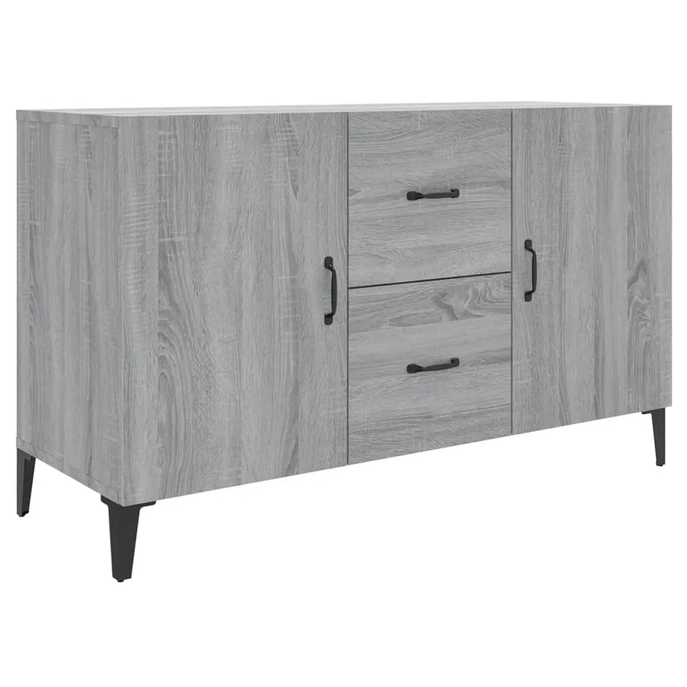Buffet bahut commode armoire meuble de rangement organisateur cuisine salle de séjour salonsonoma 100 x 36 x 60 cm bois d'...