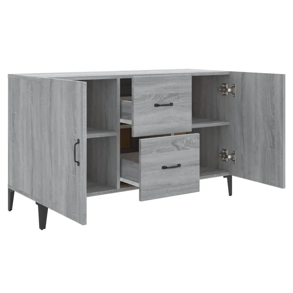 Buffet bahut commode armoire meuble de rangement organisateur cuisine salle de séjour salonsonoma 100 x 36 x 60 cm bois d'...