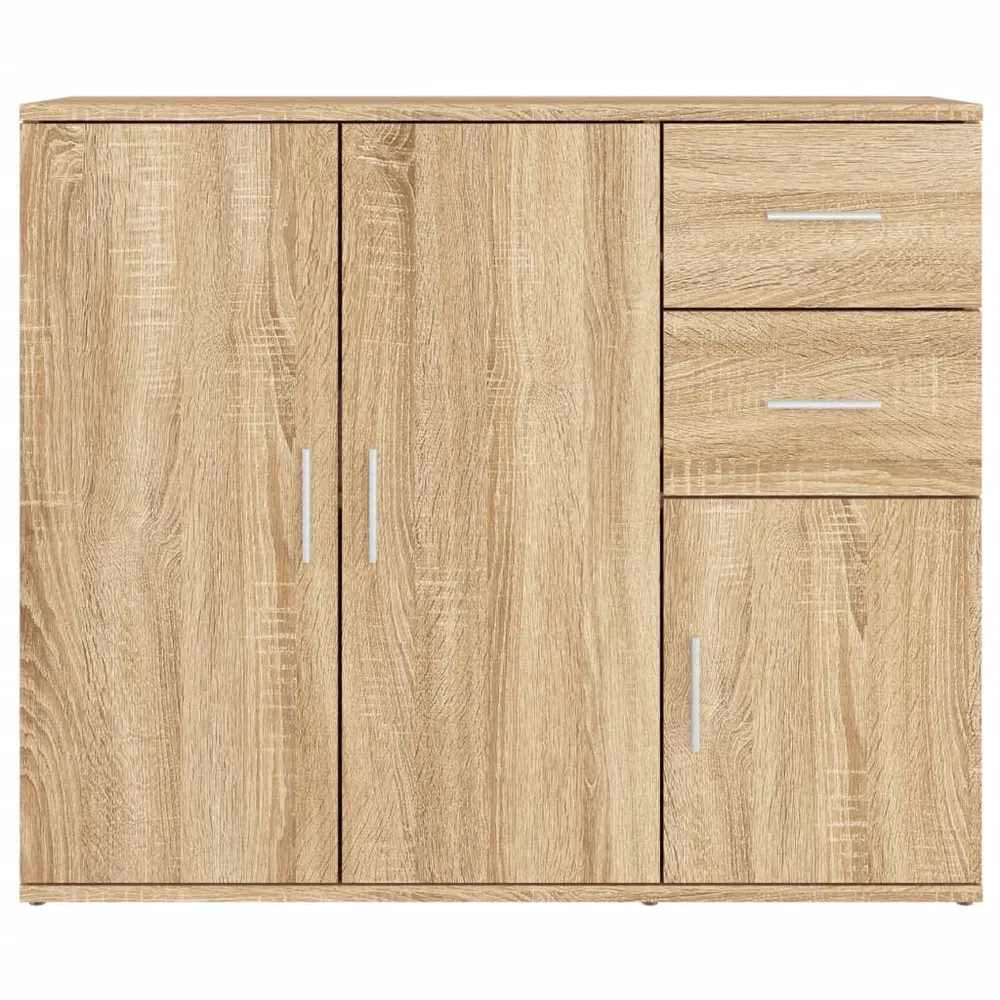 Buffet bahut commode armoire meuble de rangement organisateur cuisine salle de séjour salon sonoma 91 x 29,5 x 75 cm bois...