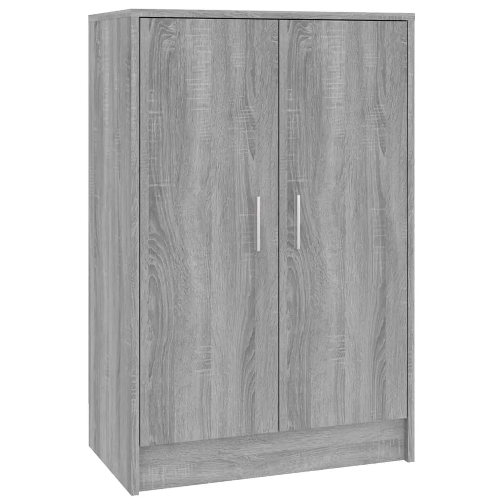 Meuble à chaussures sonoma 60 x 35 x 92 cm bois d'ingénierie gris 02_0043431