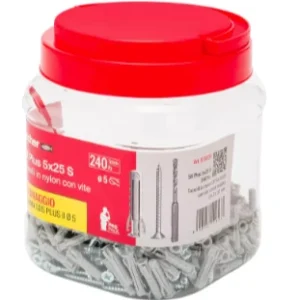 SX PLUS 5X25 S CON PUNTA PROPACK 240PZ FISCHER 00570205