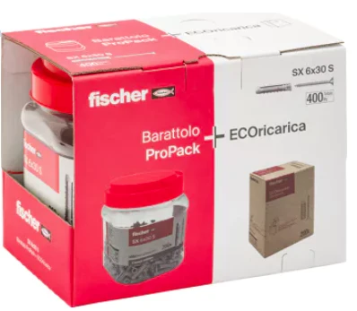 REFILLPACK TASSELLI SX 6X30 S 400PZ FISCHER 00570200