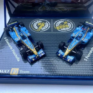 Renault F1 Team - coffret avec 2 Formule 1 Renault de 2005 numéro 5 (Alonso) et numéro 6 (Fisichella)