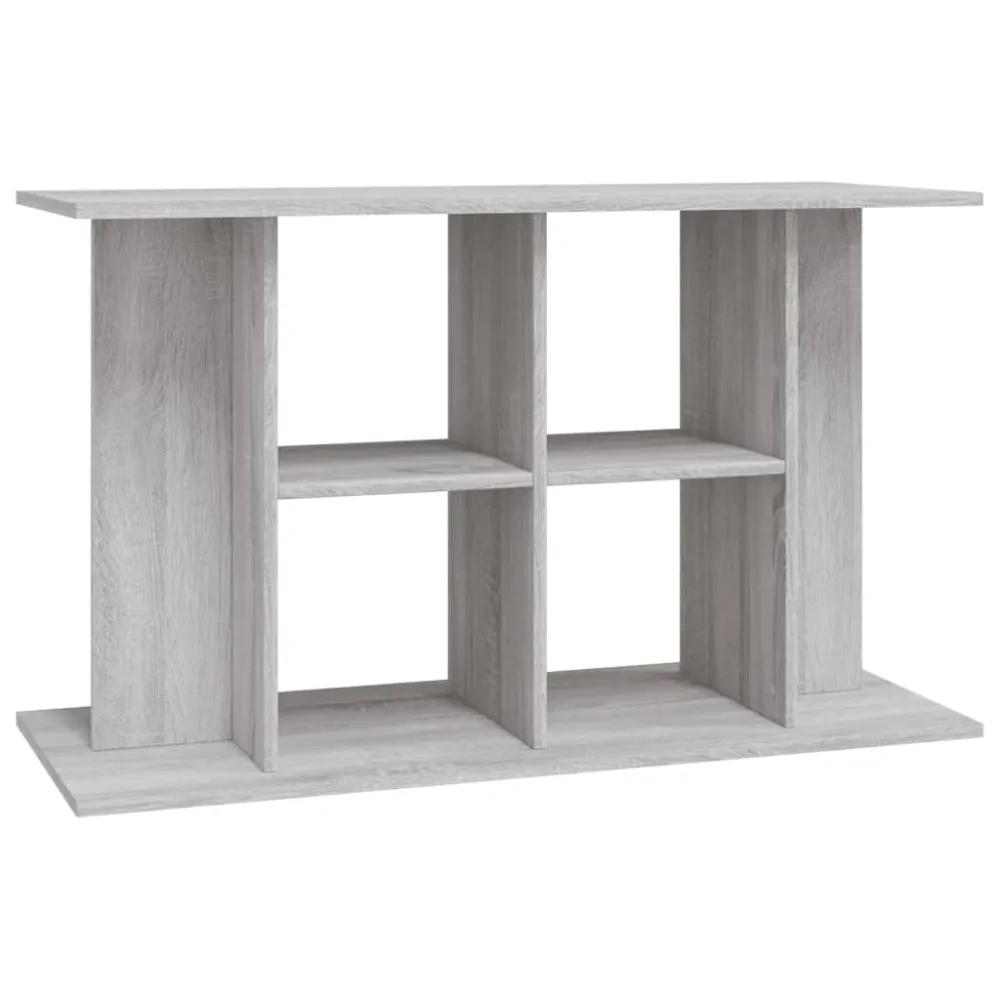 Support base pour aquarium armoire meuble sonoma 100 x 40 x 60 cm bois d'ingénierie gris 02_0045083