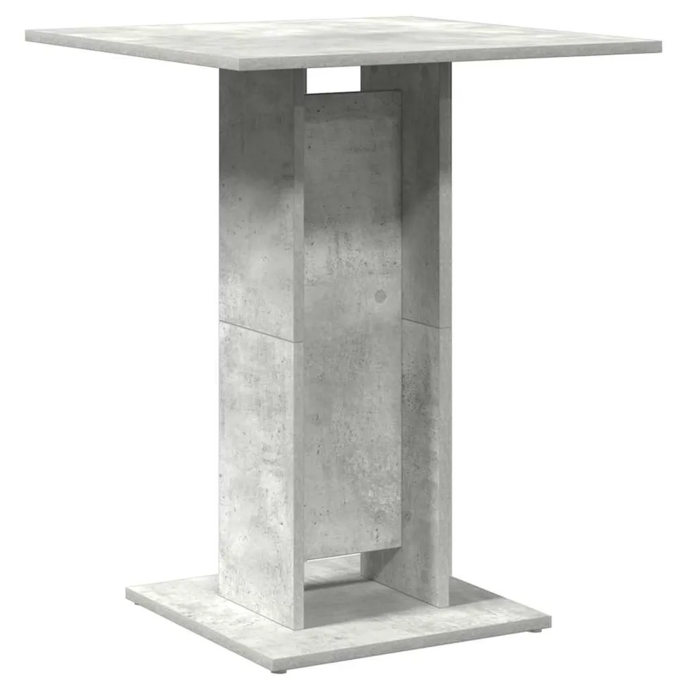 Table d'appoint auxiliaire table haute 60 x 60 x 75 cm bois d'ingénierie gris DEC036556