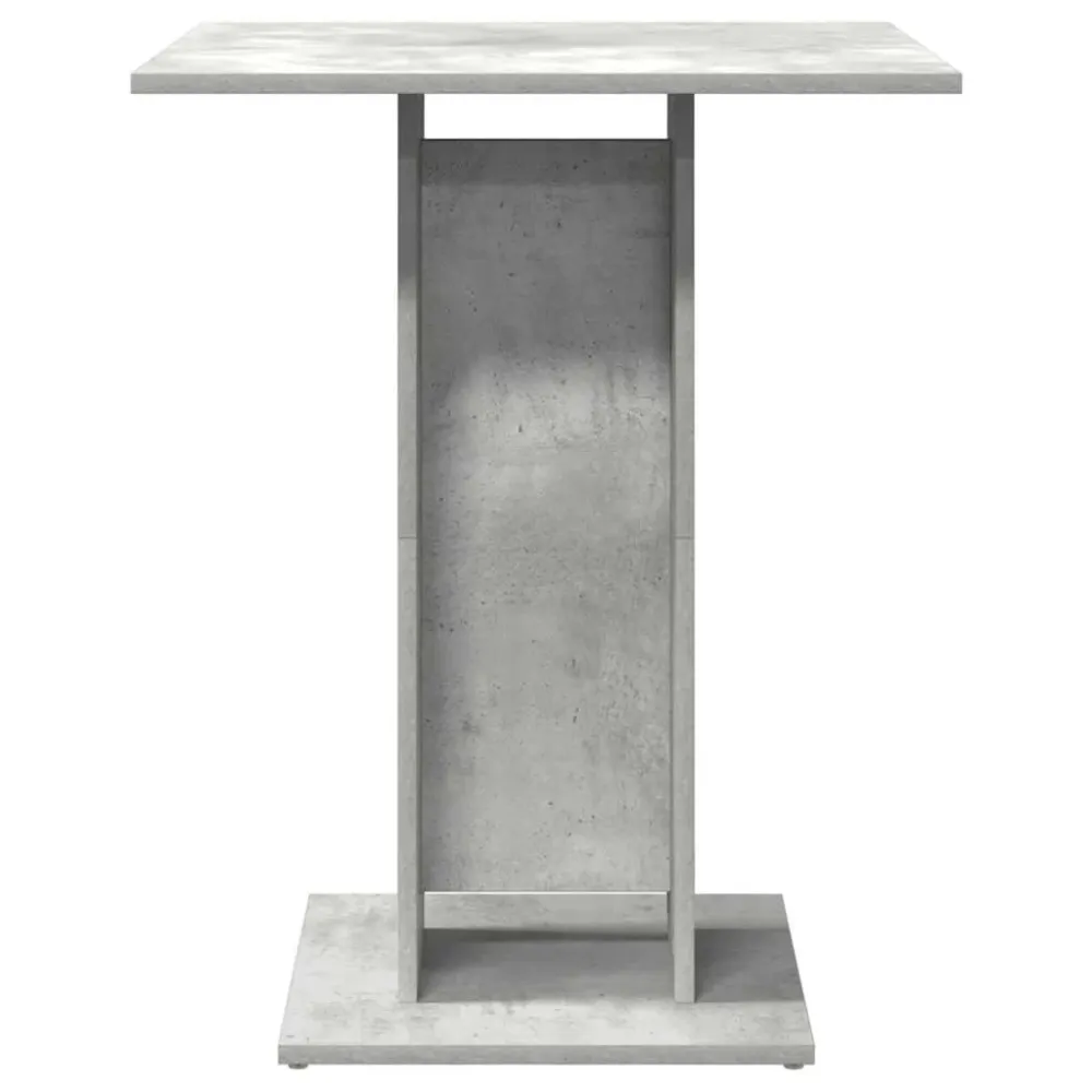 Table d'appoint auxiliaire table haute 60 x 60 x 75 cm bois d'ingénierie gris DEC036556