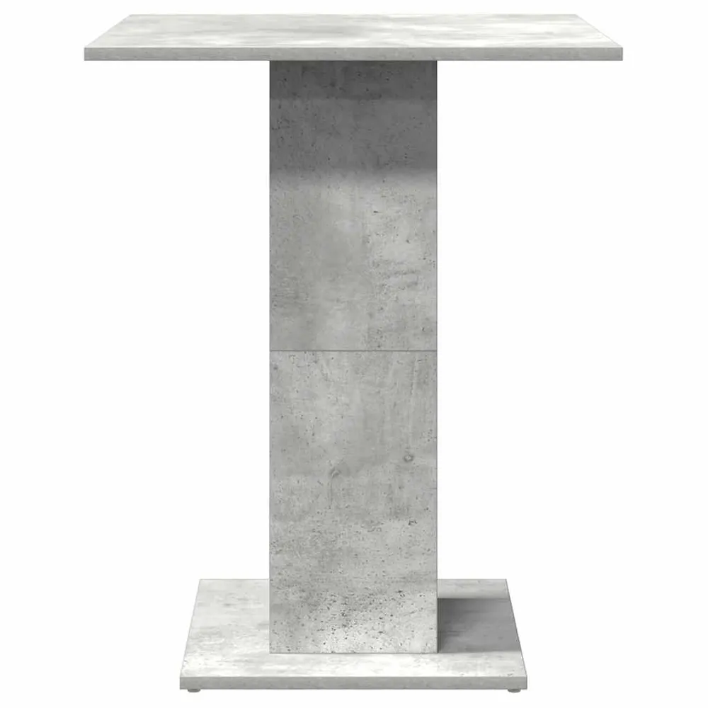 Table d'appoint auxiliaire table haute 60 x 60 x 75 cm bois d'ingénierie gris DEC036556