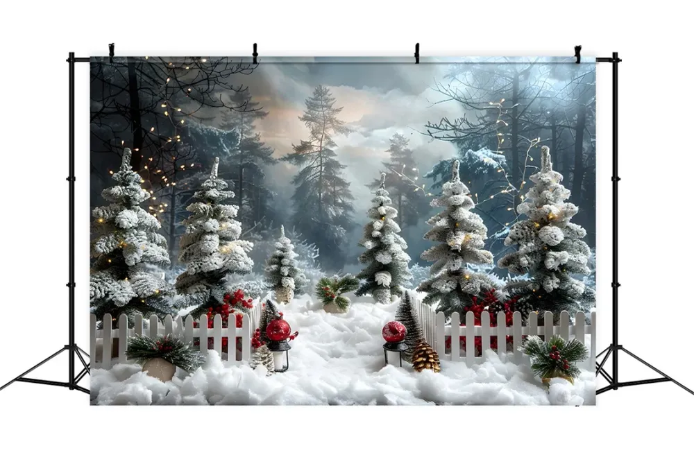 Toile de fond de Noël êt Hivernale Merveilleuse RR7-706