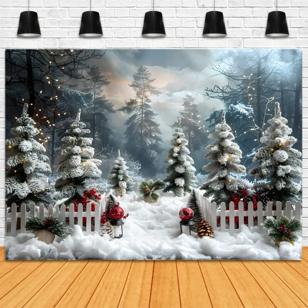 Toile de fond de Noël êt Hivernale Merveilleuse RR7-706