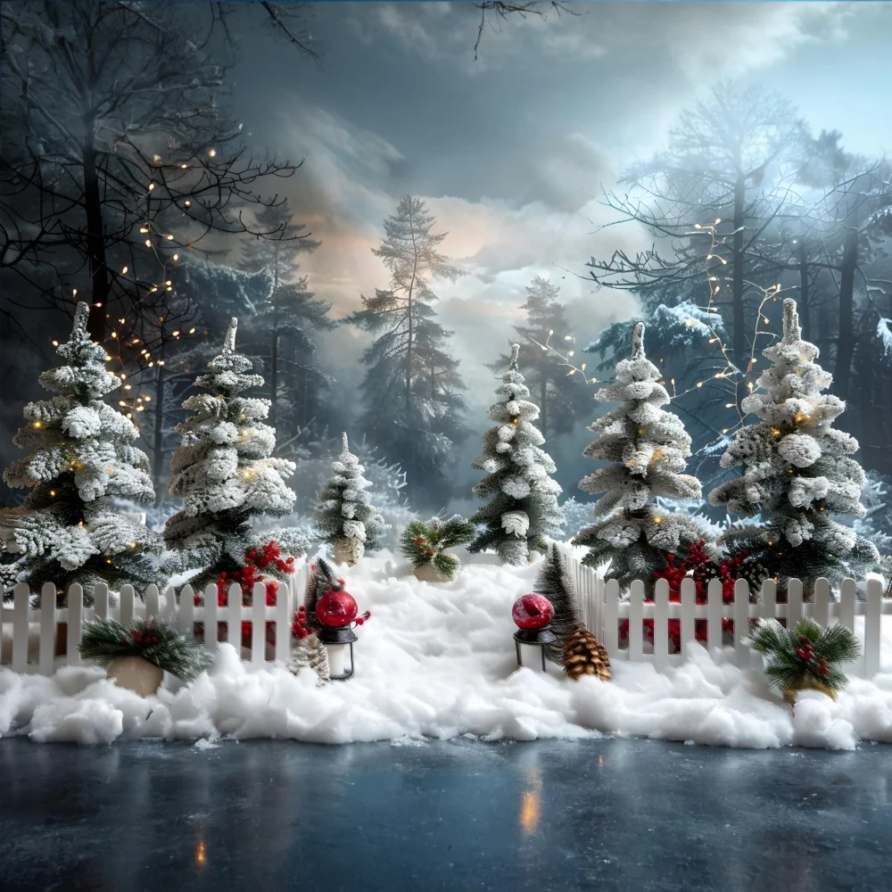 Toile de fond de Noël êt Hivernale Merveilleuse RR7-706