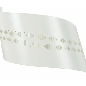 Applique métal ivoire decoupé laser 10 cm.