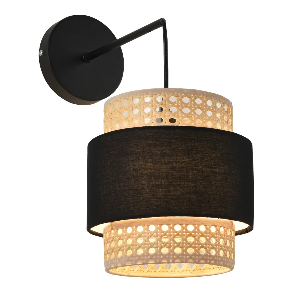 Applique murale lampe salle à manger salon 36 x 30 x 18 cm noir crème 03_0007349