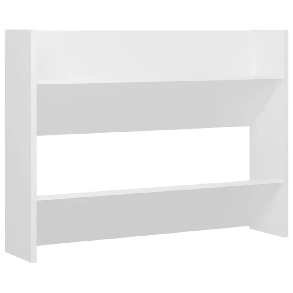 Armoire à chaussures range chaussures rangement meuble entrée couloir salon murale 80 x 18 x 60 cm aggloméré blanc 02_0021902