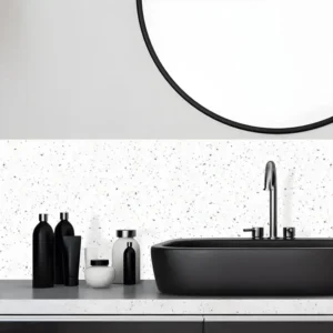Bandeau PVC lot de 2 : L 70cmxH 30cm - Bianco Terrazzo - VINYLE
