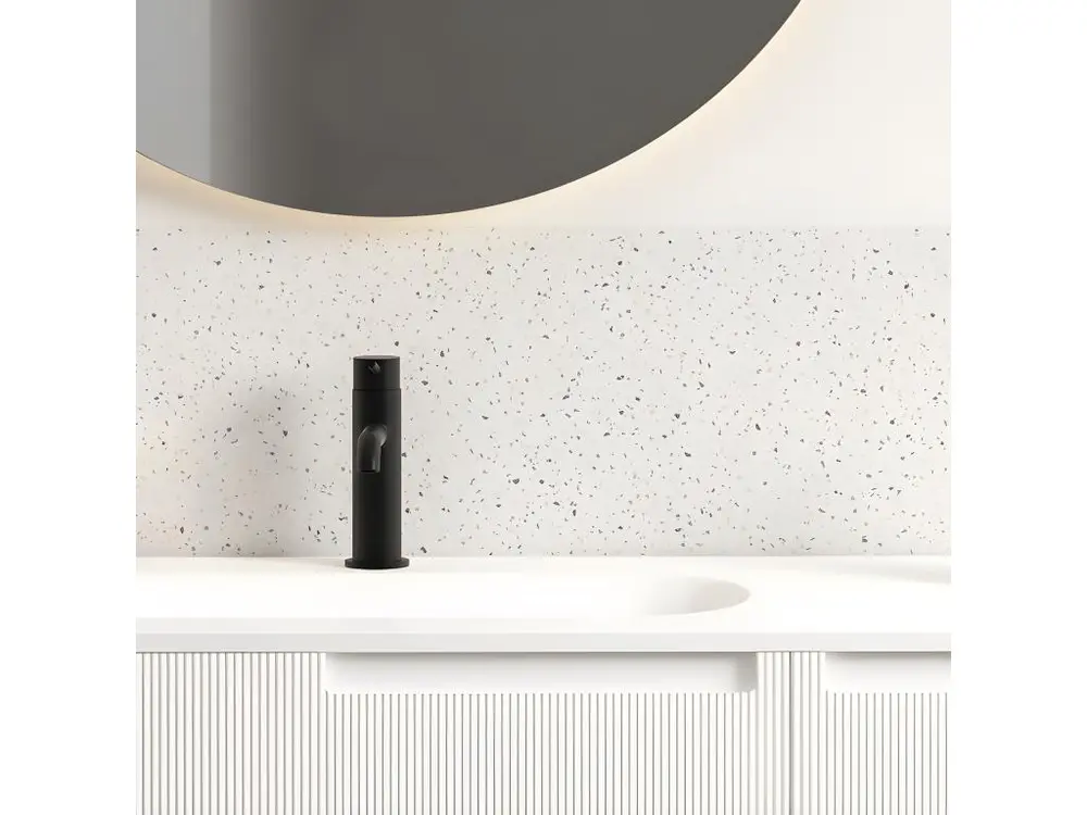 Bandeau PVC lot de 2 : L 70cmxH 30cm - Bianco Terrazzo - VINYLE