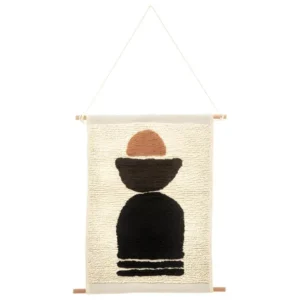 Déco murale Ethnique chic en coton et eucalyptus 50 x 60 cm