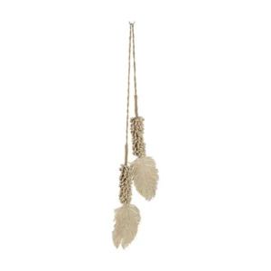 Décoration Coquillages à Suspendre "Cauris" 66cm Crème