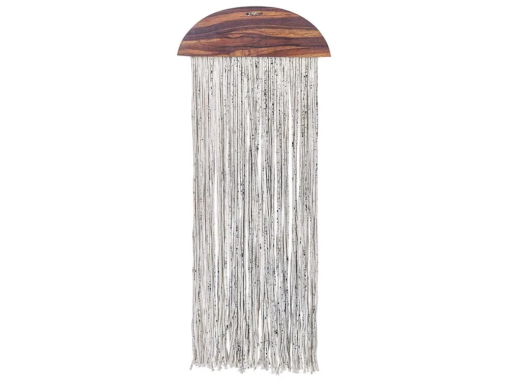 Décoration murale bois sombre et blanc ZIKIRIA