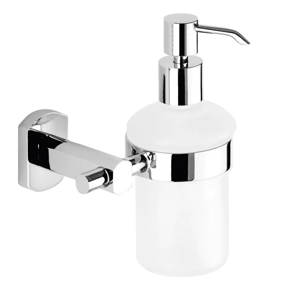 Dosasavon mural avec distributeur en métal de Gedy série Edera Plus - Chromé