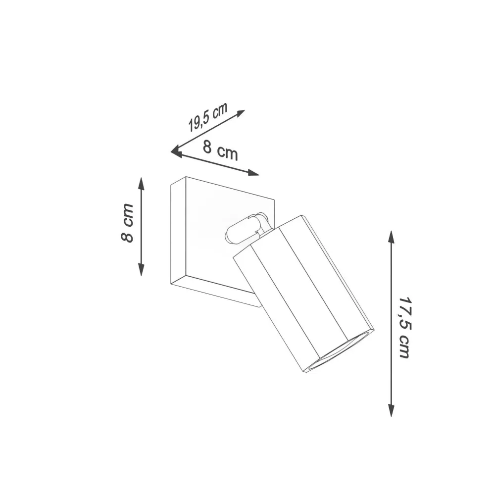 Lampe murale en bois avec éclairage LED Zeke de SOLLUX