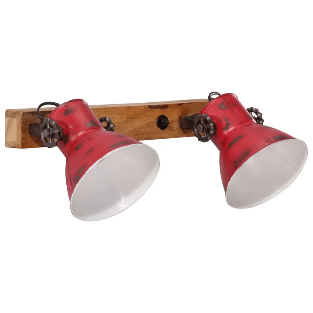 Lampe murale 25 W rouge délavé 45x25 cm E27