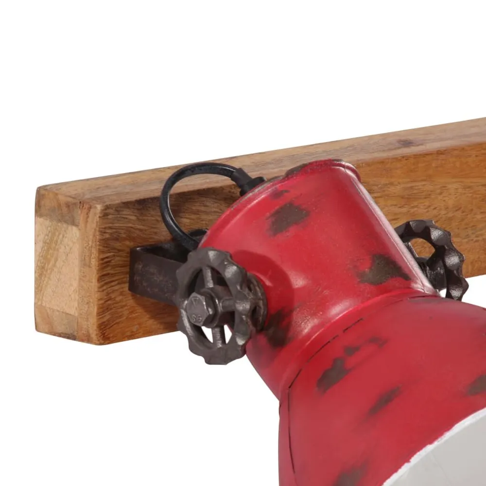 Lampe murale 25 W rouge délavé 45x25 cm E27