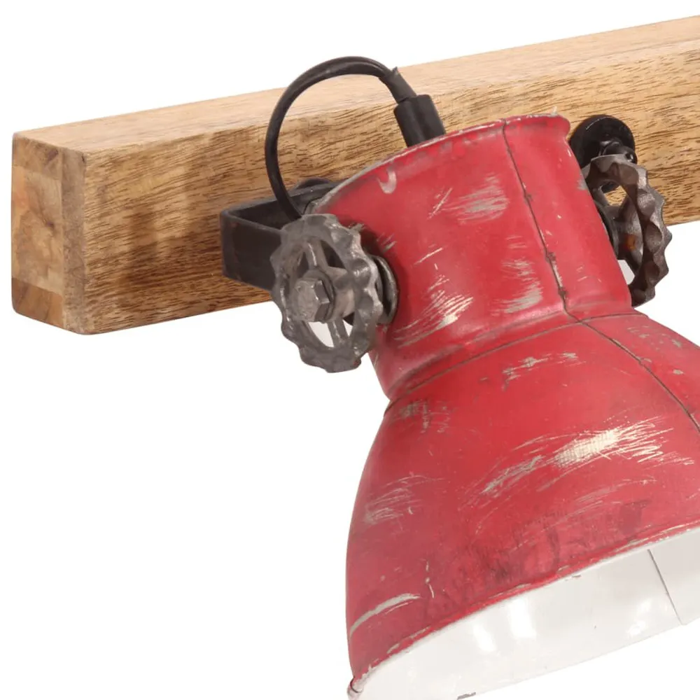 Lampe murale 25 W rouge délavé 90x25 cm E27
