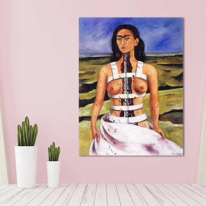 Peinture de Portrait de modèle élégant pour chambre de filles, Art mural sur toile en violet