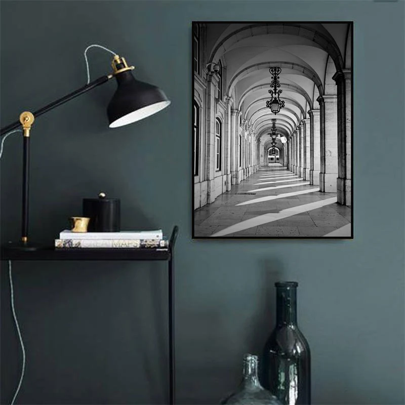 Toile enveloppée grise pour décoration murale de bâtiment de simplicité, pour salle d'étude, plusieurs Options de tailles