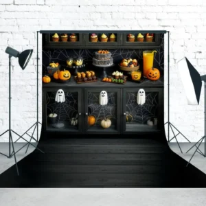 Toile de fond Sweep Halloween Mur Table à Desserts Fête Halloween MRR8-49