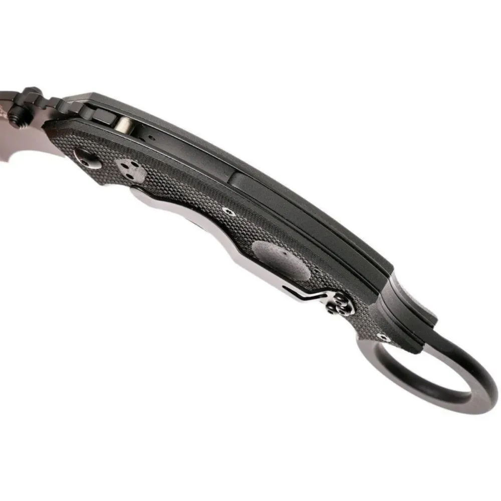 Fox Knives Brand Italy Chiropteka Couteau pliant Karambit acier inoxydable noir
