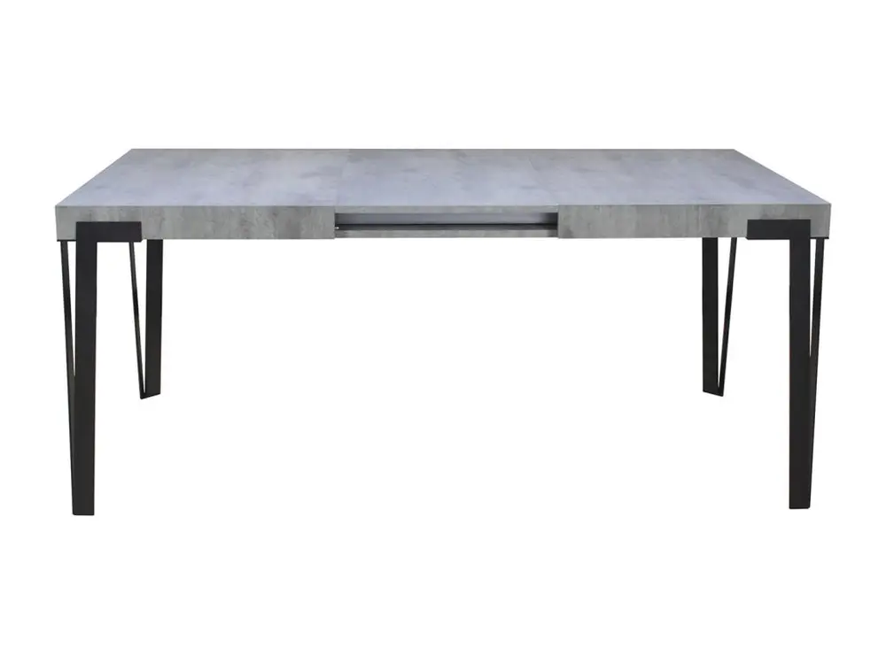 Table Rio Extensible Dessus Ciment 90x180 Allongée 284 cadre Anthracite