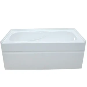 Baignoire en alcôve drain à droite 60x30x20,5 po 3 murs