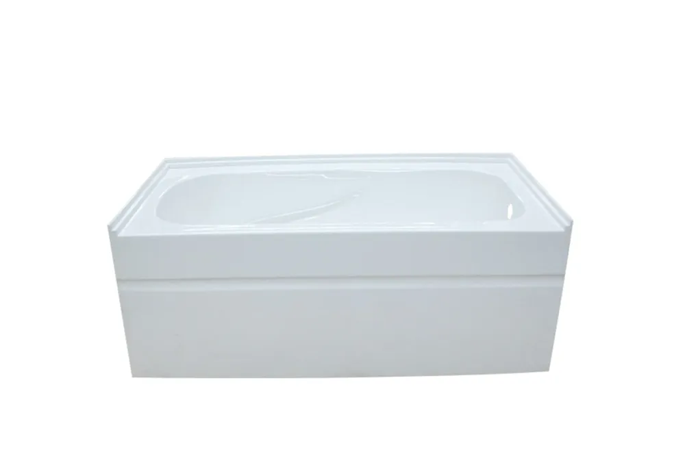 Baignoire en alcôve drain à droite 60x30x20,5 po 3 murs