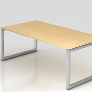 Bureau Hammerbacher O-foot carré 200x100cm érable forme rectangulaire avec plateau flottant VRS2E/3/S acquérir à bas prix
