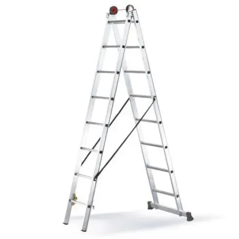 Échelle Transformable 2 Plans en Aluminium – 3M x 3M / 5.25M