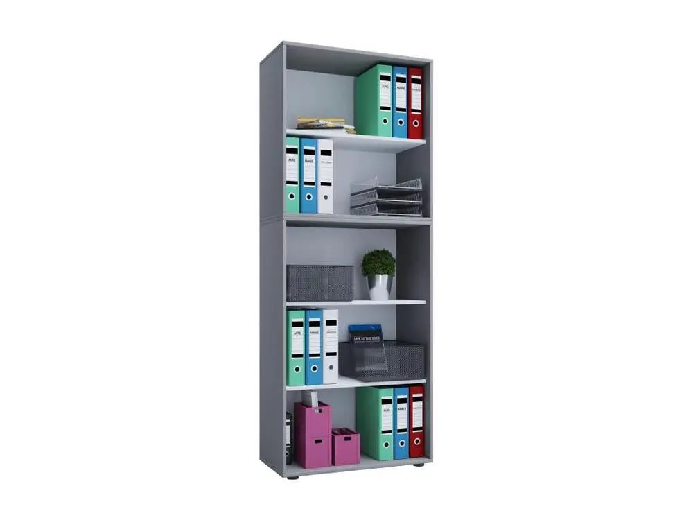 Lona XXL Étagère de bureau avec 3 compartiments, gris.
