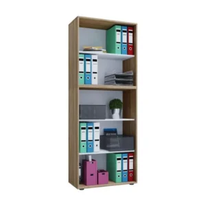 Lona XXL Étagère de bureau avec 3 compartiments, imitation chêne Sonoma.