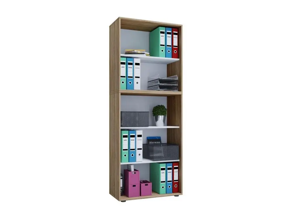 Lona XXL Étagère de bureau avec 3 compartiments, imitation chêne Sonoma.