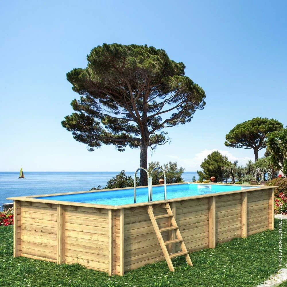 Piscine rectangulaire elly - 6,20 x 3,20 x h. 1,31