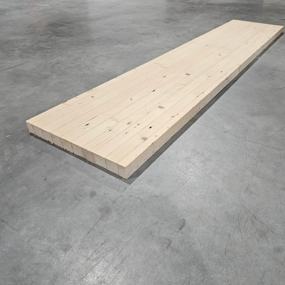 Plan de travail epicé lamellé collé - 3000 x 530 x 45 mm (brut de sciage)