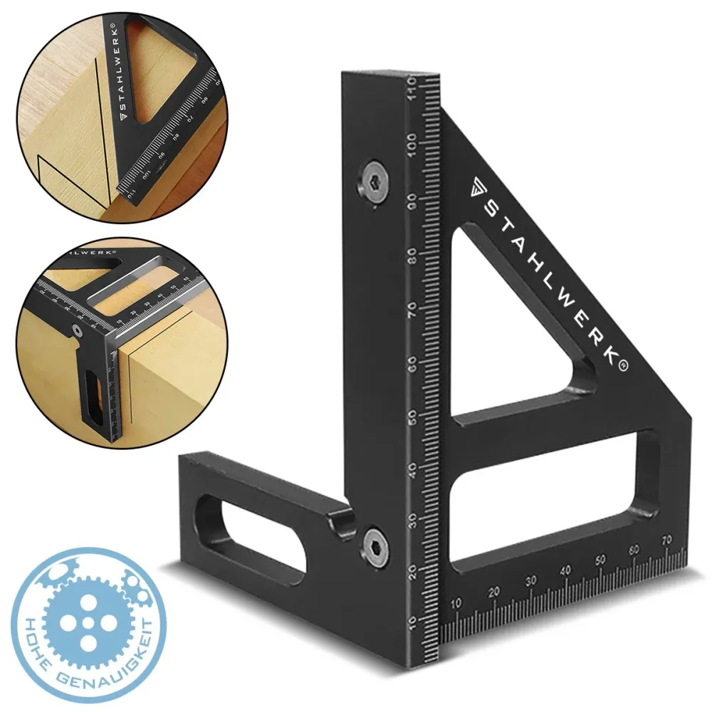 Support d'esprit Steelworks avec arrêt d'angle 3D | Triangle miRSCape | Zimmermannswinkel | Angle d'aluminium | Gehrtige |...