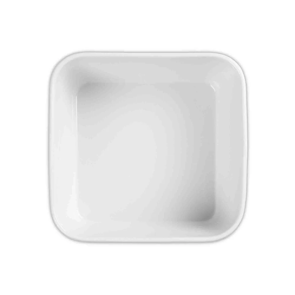Blue Wave 14.5cm Contemp Square Cereal Bowl Blanc pur Conforme aux normes CE