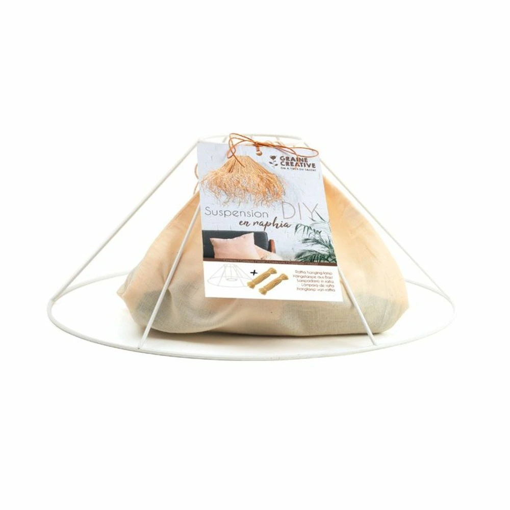 Customiser son abat-jour en raphia - coffret diy Boîte de rangement incluse