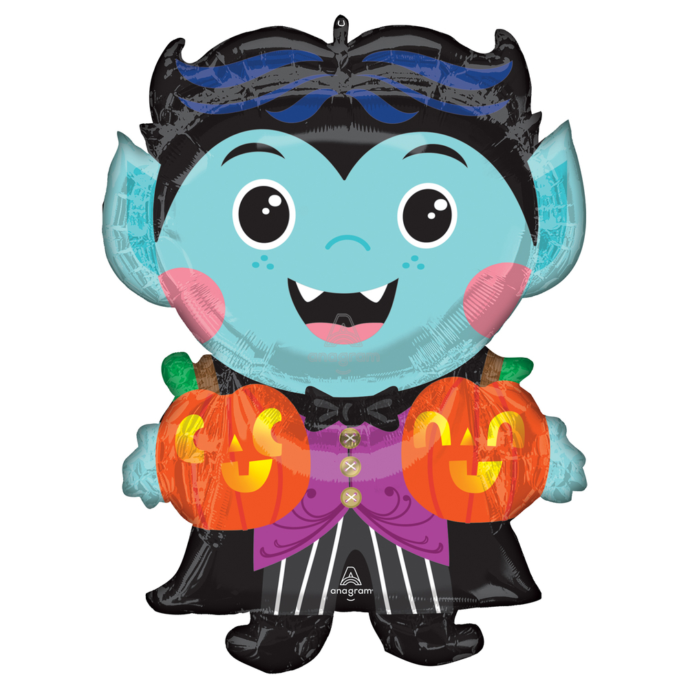 Éducatif Ballon Halloween feuille alu vampire mignon Amscan